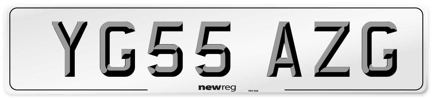 YG55 AZG Number Plate from New Reg